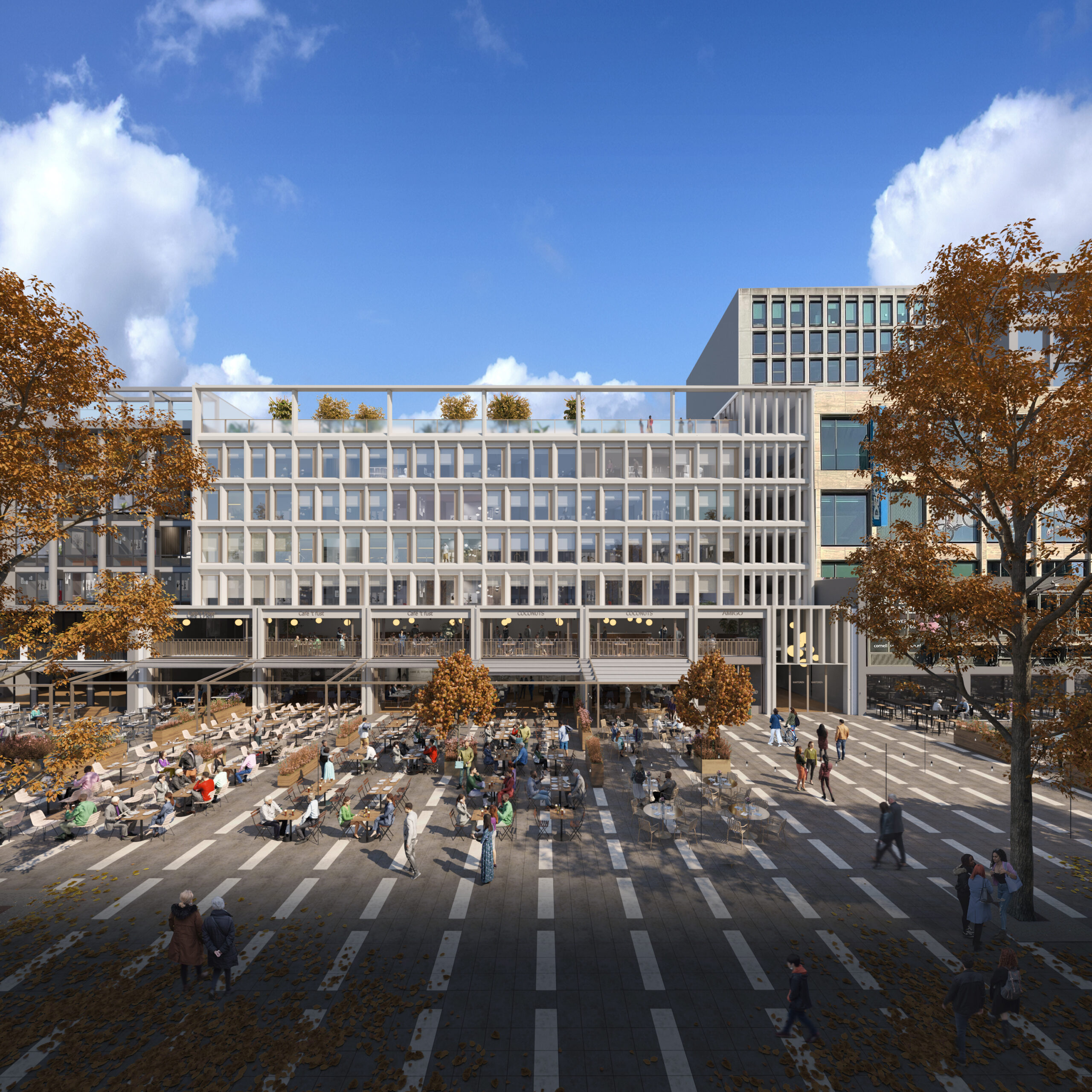 Plein Kantoren: gerenoveerd icoon op Stadhuisplein opent deuren voor nieuwe huurders